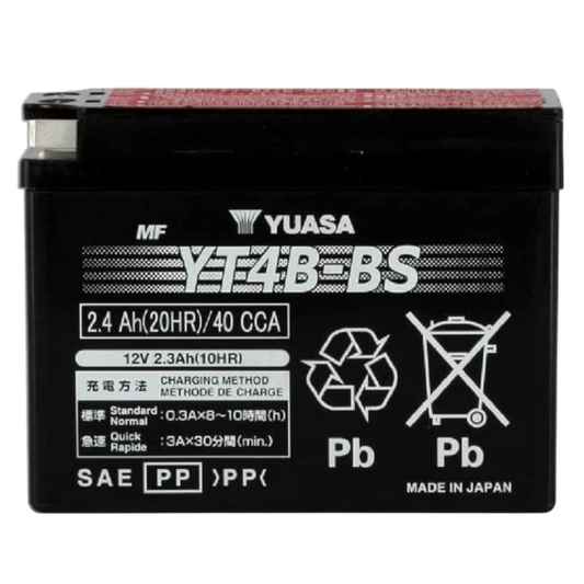 Yuasa YUAM62T4B YT4B-BS Battery, Multi-Colored