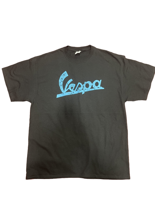 Vespa t-shirt black/light blue
