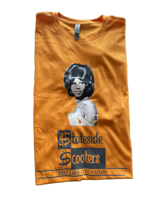 ARETHA FRANKLIN STATESIDE SCOOTERS TSHIRT