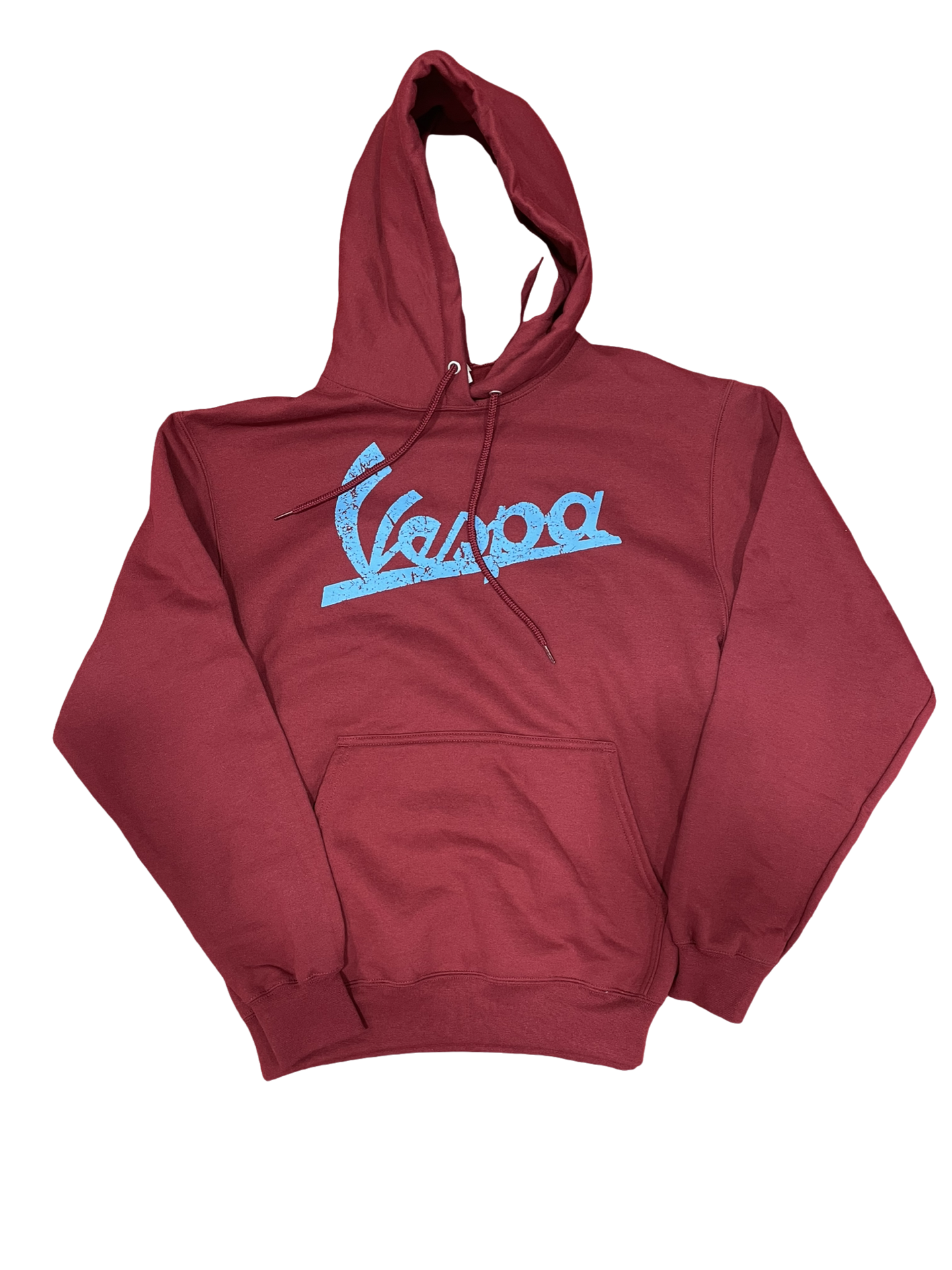 Vespa hoodie maroon/blue