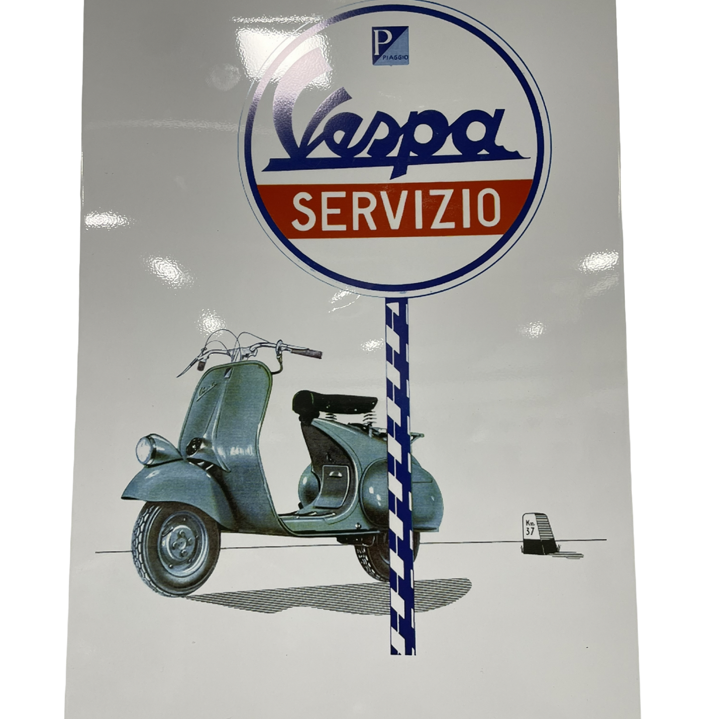 Vespa servizio tin sign